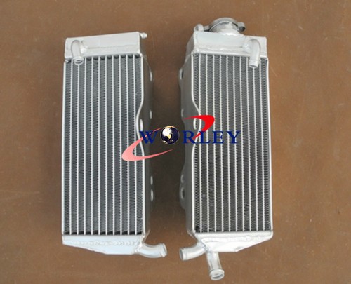 L+R aluminum radiator + Black hose for Honda CR250R CR250 2-stroke 1990 1991 90 - Picture 7 of 10