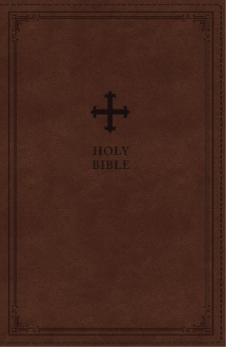 NRSV Catholic Edition Gift Bible, Brown Leathersoft (Comf (Rilegato in ecopelle)