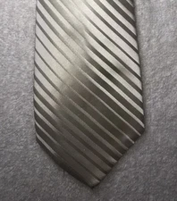 BROOKS BROTHER Silk White Striped Tie BRAND NEW