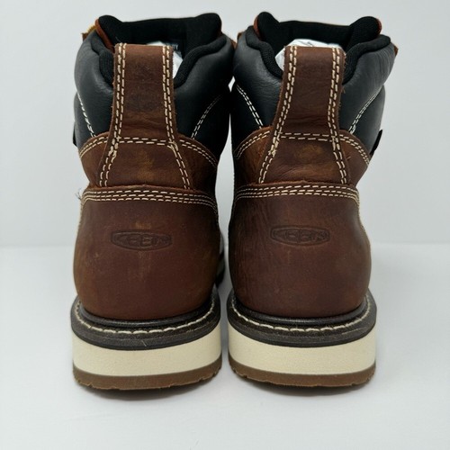 KEEN Men's Cincinnati 90 Degree 6” WP Heel Boots Carbon Fiber Toe Tuscan Red New - Picture 5 of 16