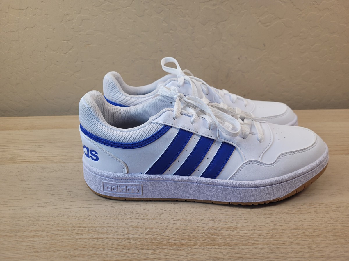 adidas Hoops 3.0 White Blue Gum Bottom GY5435 Mens Size 8  display picture 1