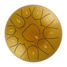 Steel Tongue Drum 6 inch 11 Notes Percussion Handpan Hand Ethereal Drums w/ Bag