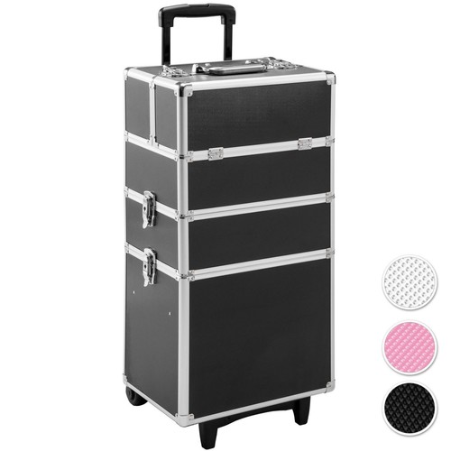Maletín para Cosméticos con Ruedas Maleta Maquillaje Make-up Accesorios  Trolley | eBay