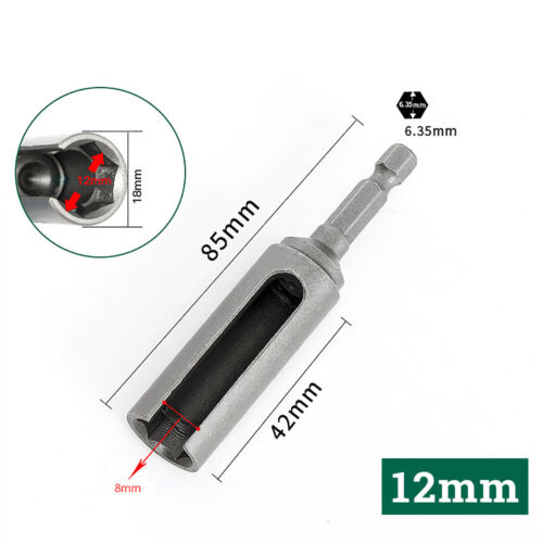 8-19mm Long Hex Nut Driver Socket Bit Adapter Wrench Drill 1/4 Slotted Extension - Picture 20 of 43