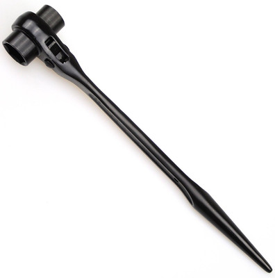 DYWISHKEY 19/22mm Scaffold Ratchet Spanner Socket Wrench - Black