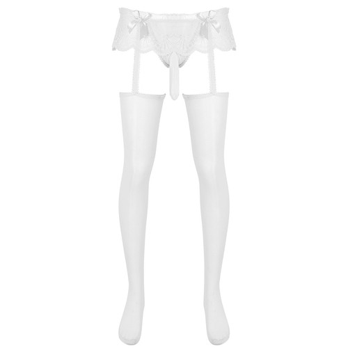 Pantimedias transparentes con volantes para hombre - Imagen 64 de 156
