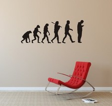 Wandaufkleber,Wandtattoo, Evolution Smartphone/ Handy - Humor 