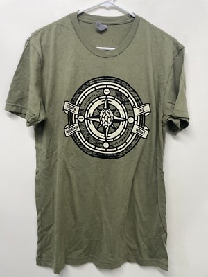 Cooper Mountain Ale Work Mens M Short Sleeve Brewery T-Shirt Olive Craft Beer