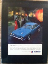 Ready To Display Print 1963 Studebaker Avanti Sports Car Original Gift C Ready To Display Print 1963 Studebaker Avanti Sports Car Original Gift C