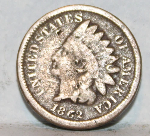 1862 Indian Head Penny with readable date