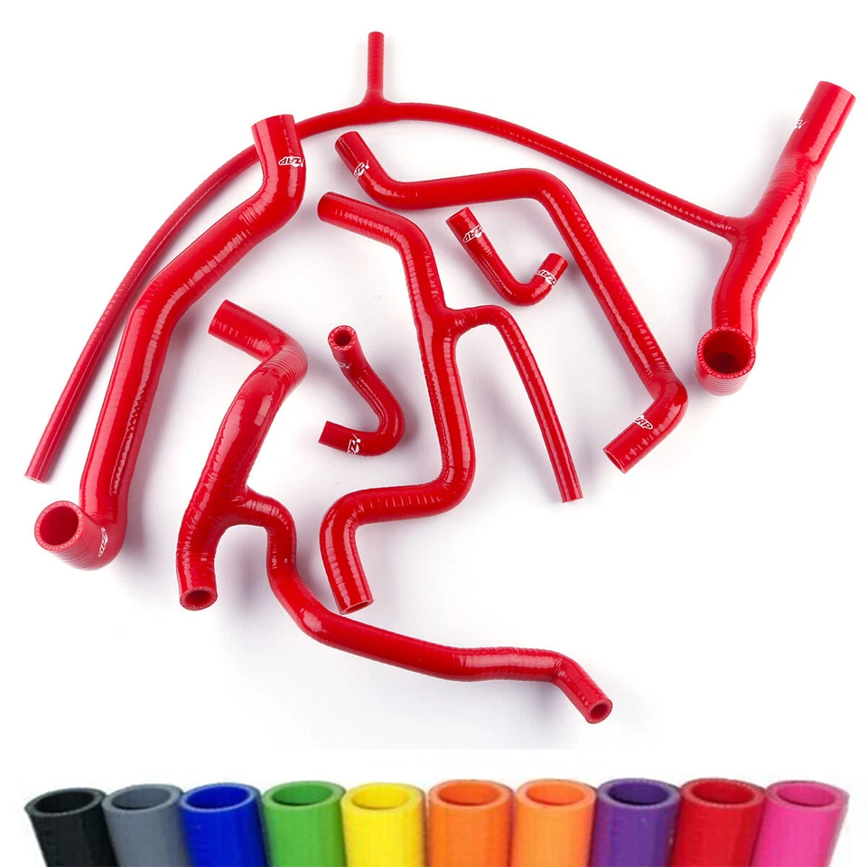 Silicone Radiator Hose Kit Red For Volkswagen GOLF Mk3 Jetta Vento VR6 1994-98 - Image 2 of 4