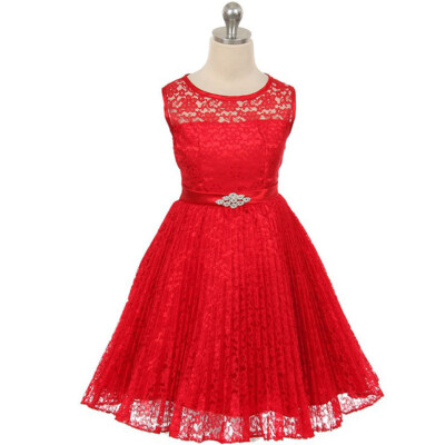 chinese dress ladies Red Girls Sequined Princess Dress Children's Birthday Dress – marryshe