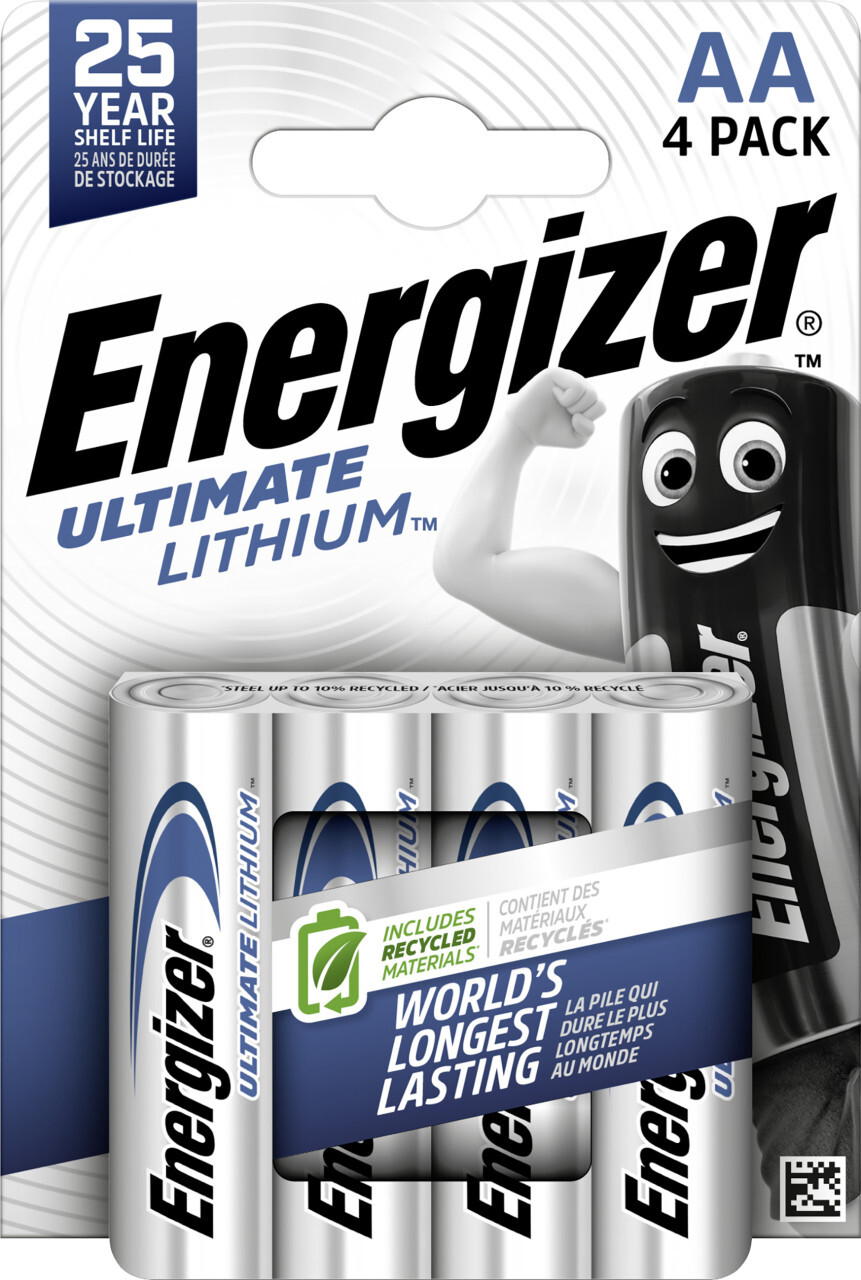 Thumbnail - Energizer Ultimate Lithium Mignon Aa 1,5 V, 4er Pack Batterie