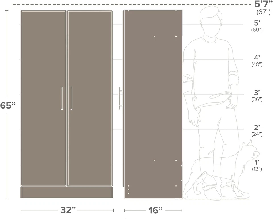 Gabinete De Almacenamiento Para Baño Armario Cocina Despensa Organizador Madera - Изображение 4 из 4