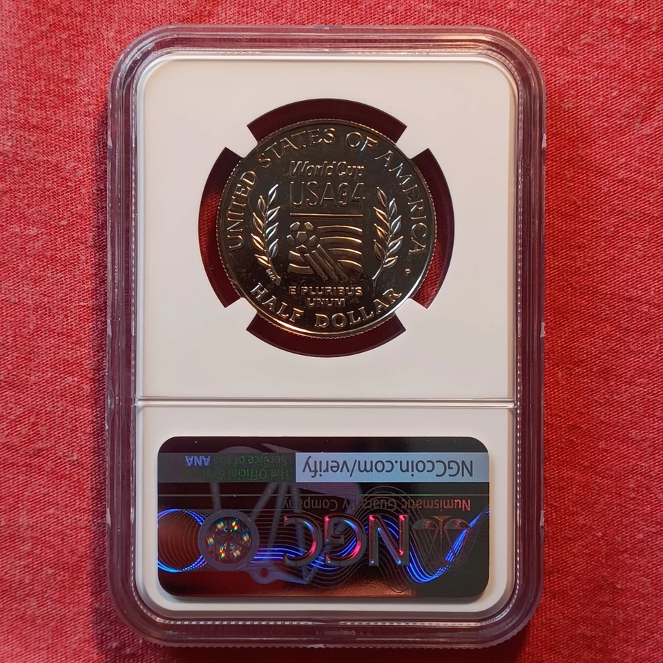 USA 1994-P Half Dollar 50c Coin: World Cup - NGC X 9.9 PR69 - Image 3 of 3