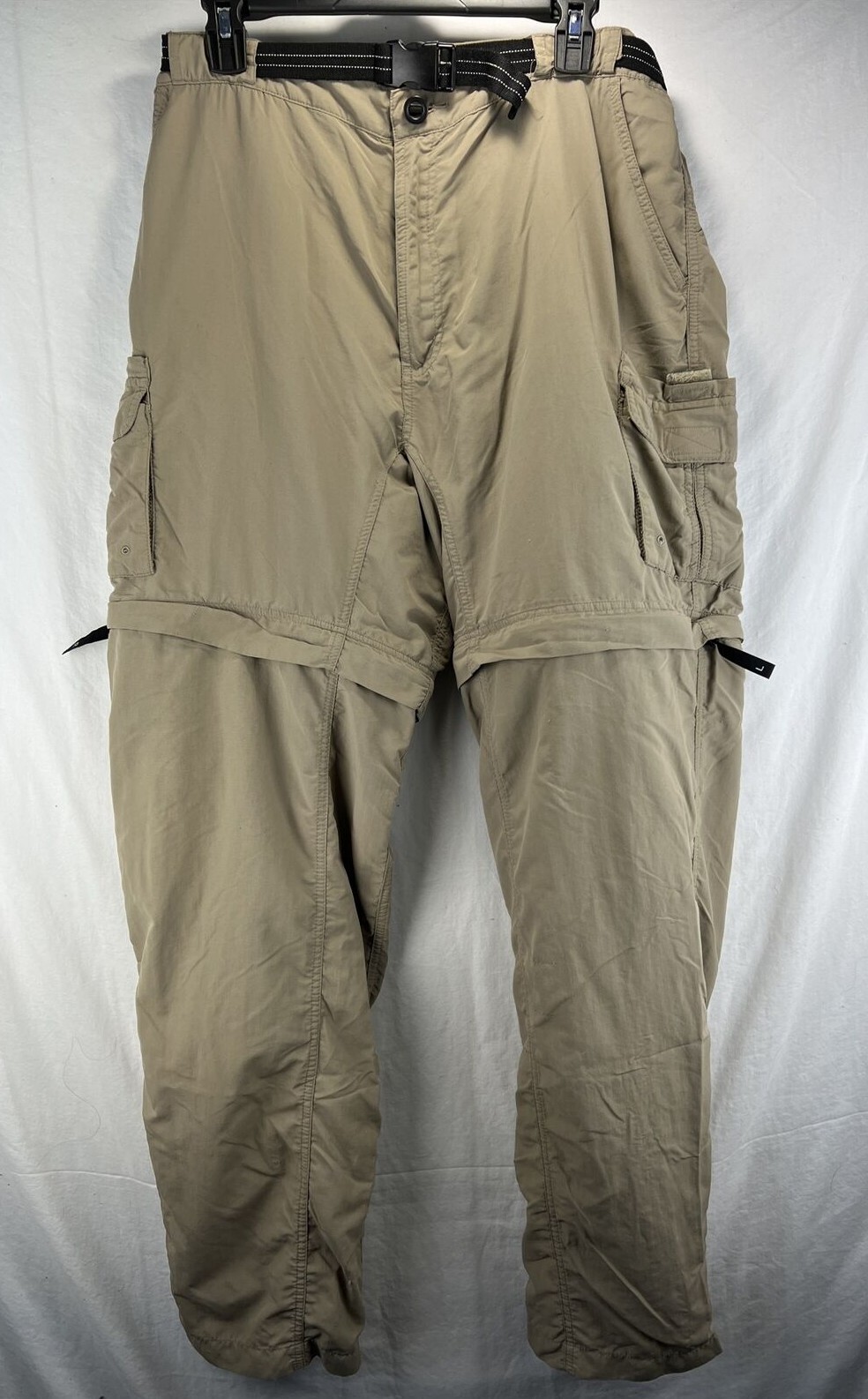 Magellan Pants Shorts Mens XL Khaki Fish Gear Convert… Gem