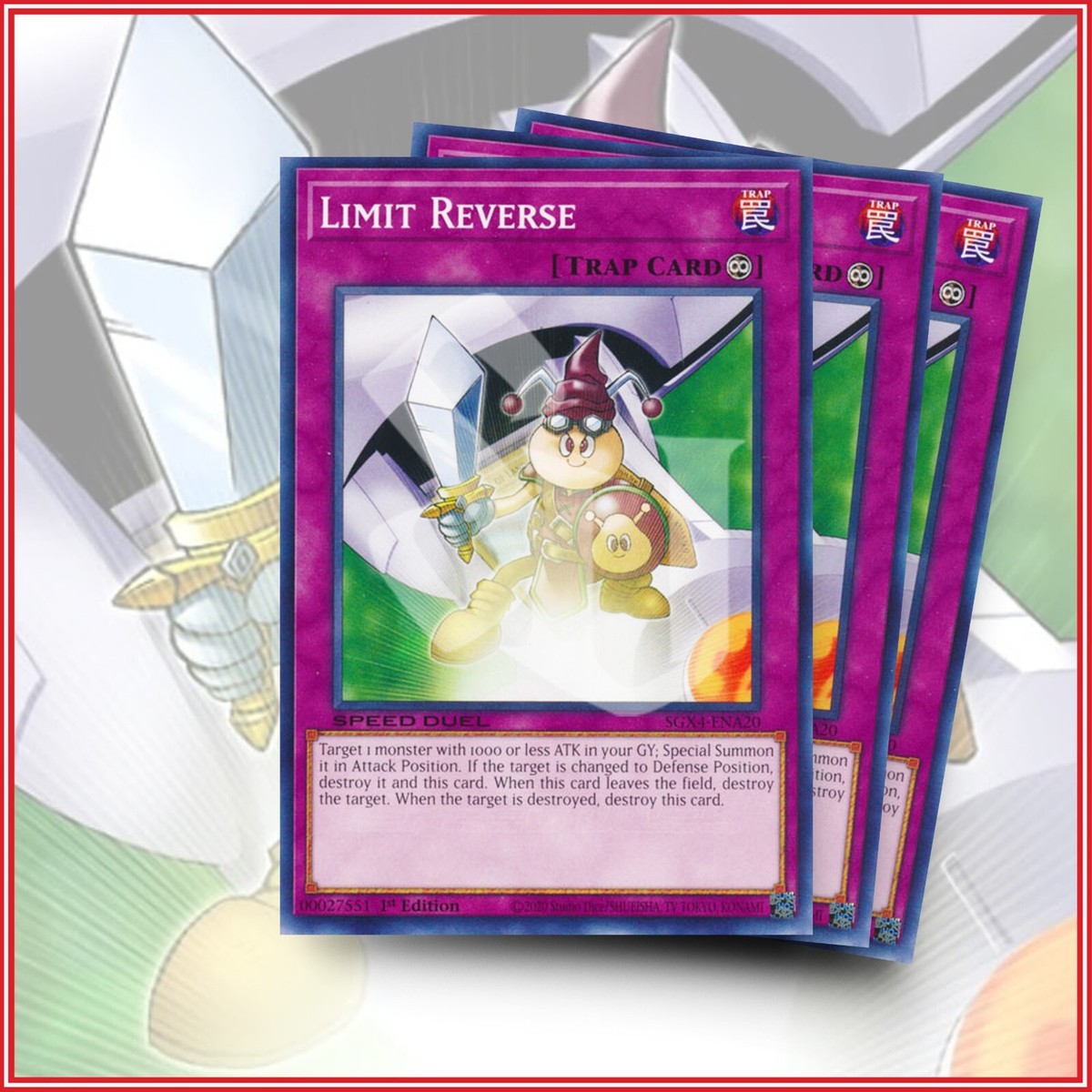YuGiOh LIMIT REVERSE x3 | SGX4 1st Edition GREAT CARD | eBay