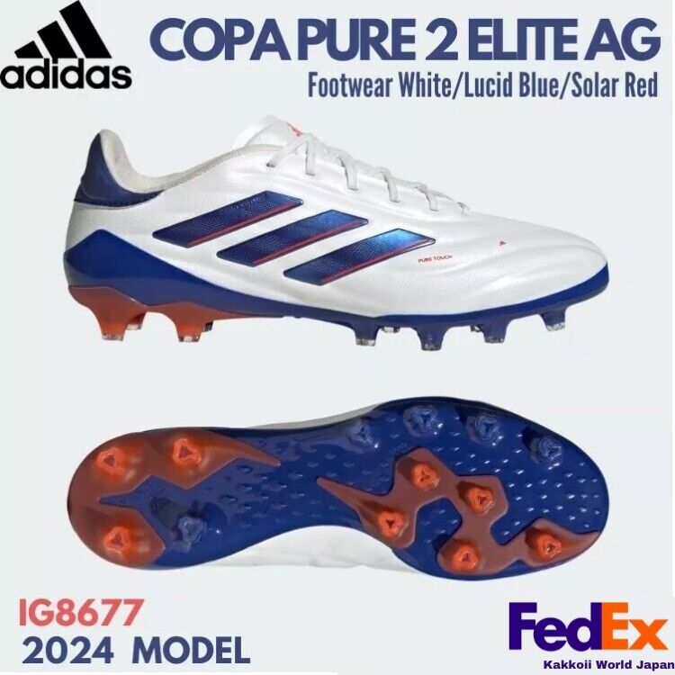 adidas Soccer Cleats Copa Pure 2 Elite AG Footwear White adidas Soccer Cleats Copa Pure 2 Elite AG Footwear White