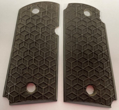 Kimber Micro 9 G10 Cube Lines Textured Black Grips Altamont