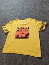 Vintage Disney Lion King Yellow Simba Hakuna Matata Women's Size L