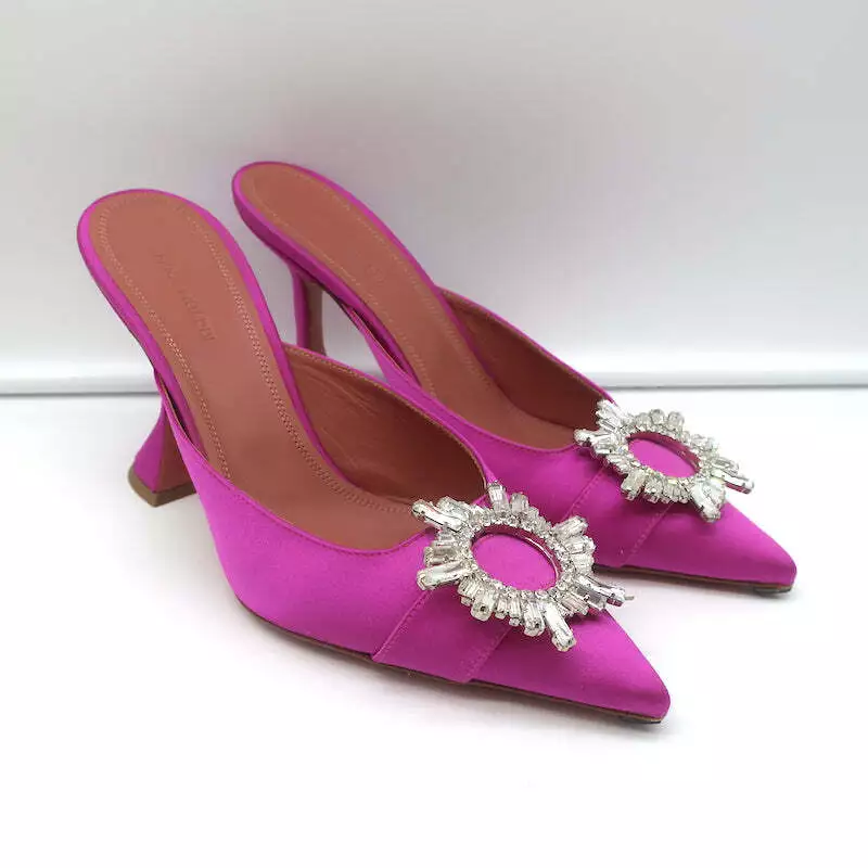 Magenta mules best sale