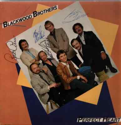 Blackwood Brothers Perfect Heart SIGNED NEAR MINT Music Box Records Vinyl LP