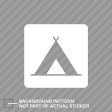 Camping Icon Sticker Die Cut Decal Vinyl