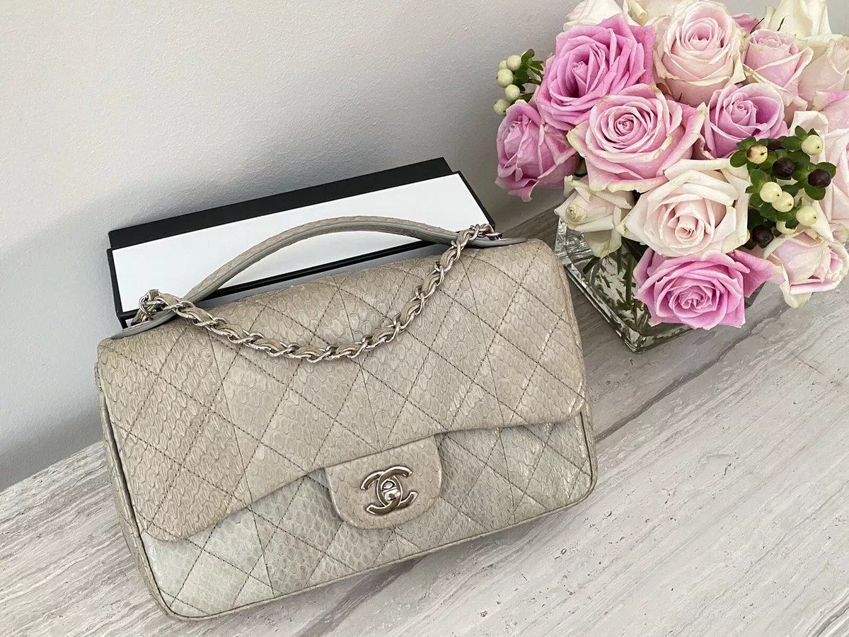 Chanel Python Easy Carry Medium Flap Bag