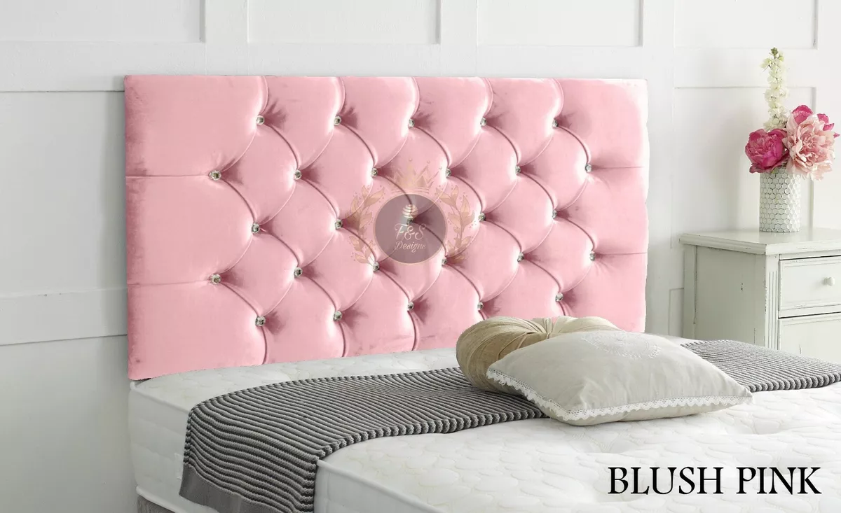 Blush pink headboard double deals