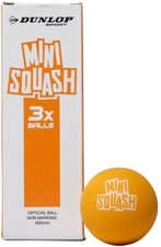 Dunlop PlayMini Squash Ball 3 ball pack