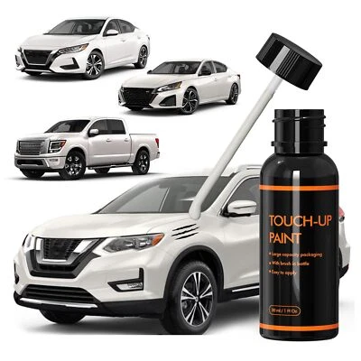 XTryfun QAB Pearl White Tricoat Touch Up Paint for Nissan DIY Car Paint Scrat...