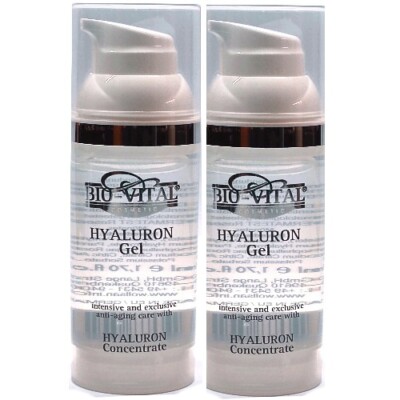 BIO-VITAL Hyaluron Säure Konzentrat Gel Anti Aging Feuchtigkeits Creme 50ml 2x