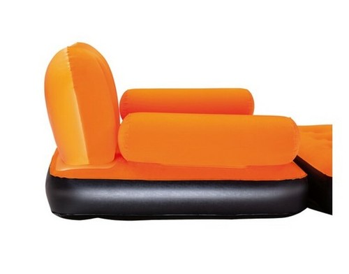 Multi-Max Air Couch With Pump Double Inflatable Flocked Air Bed Mattress - Picture 4 of 5