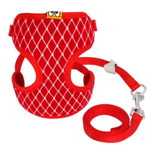 S/L Cat Harness and Leash Set Breathable Mesh Small Pet Puppy Vest for Walking - 第 6/16 張圖片
