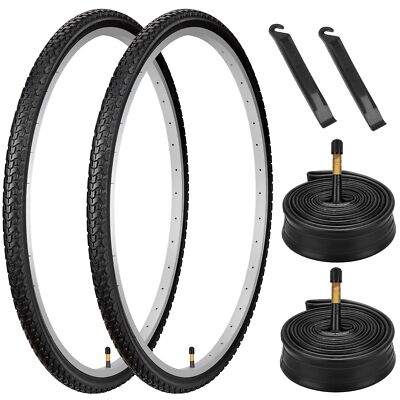 700C Bike Tires 700x38C (38-622) and 700C Bike Tubes Schrader