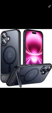 Magnetic Compatible with iPhone 16 Pro Case, [Built-in Invisible Kickstand]