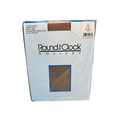 Round the clock pantyhose panty top Lycra sheer slightly imperfect size C beige