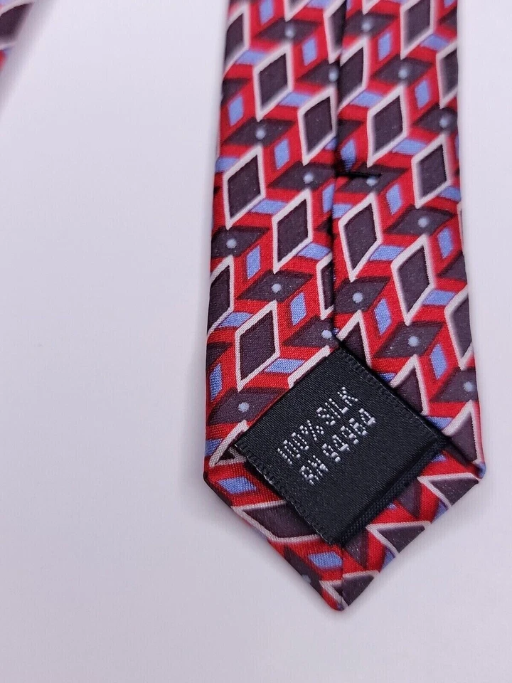 Мужской официальный галстук Stanley Blacker 52 дюйма Lx2,75 дюйма W многоцветный галстук - Изображение 4 из 4