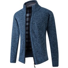 Men's Cardigan Sweater Zip Sweater Pullover Cardigan Jacket Sweater Men