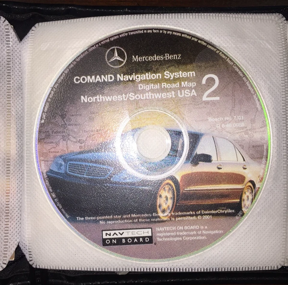 Mercedes C, E, CL, CLK S SL G-Class Navigation Digital Road Map, 11 Discs - Image 2 of 4