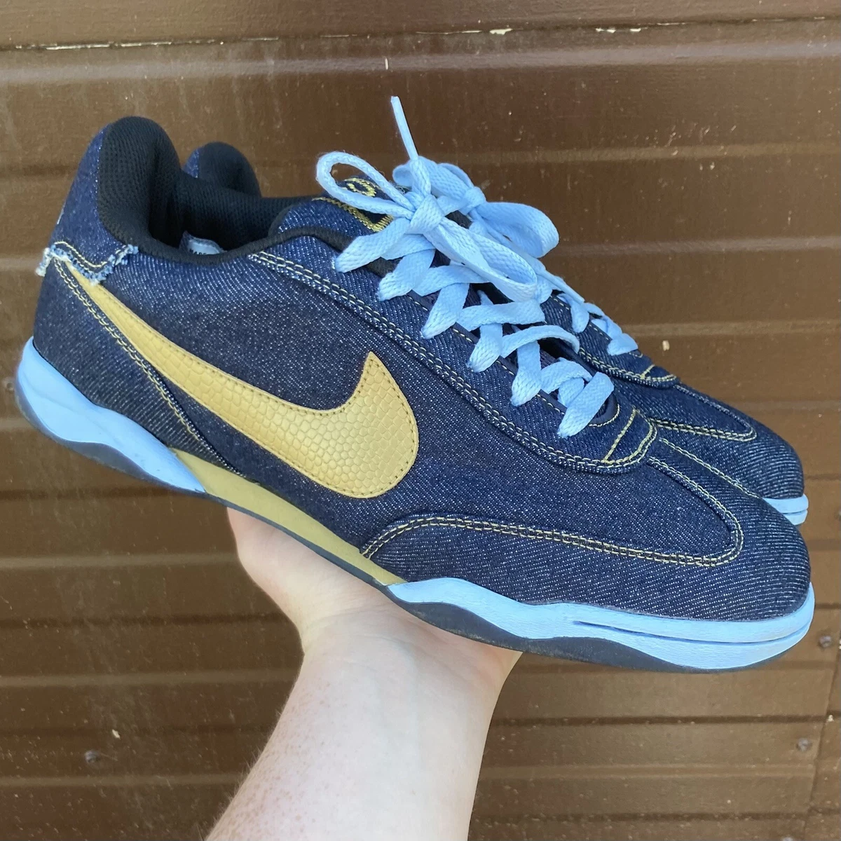 Nike SB Air Zoom FC Denim (308173-472)(Midnight Navy/Metallic Gold) - Size  10.5