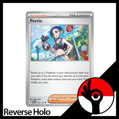 Pokemon TCG: Twilight Masquerade - Reverse Holo - 160/167 - Perrin
