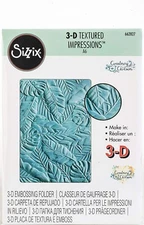 Sizzix 3D Embossing folder Tropical Leaves #662827 Retail $11.99 by C. Chilson