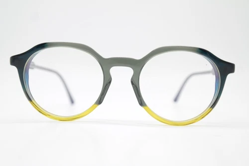 Glasses RES/REI GIO 737 Gray Blue Brown Oval Eyeglass Frame New