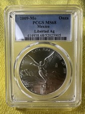2009 1 Oz Libertad Mexico PCGS Ms68