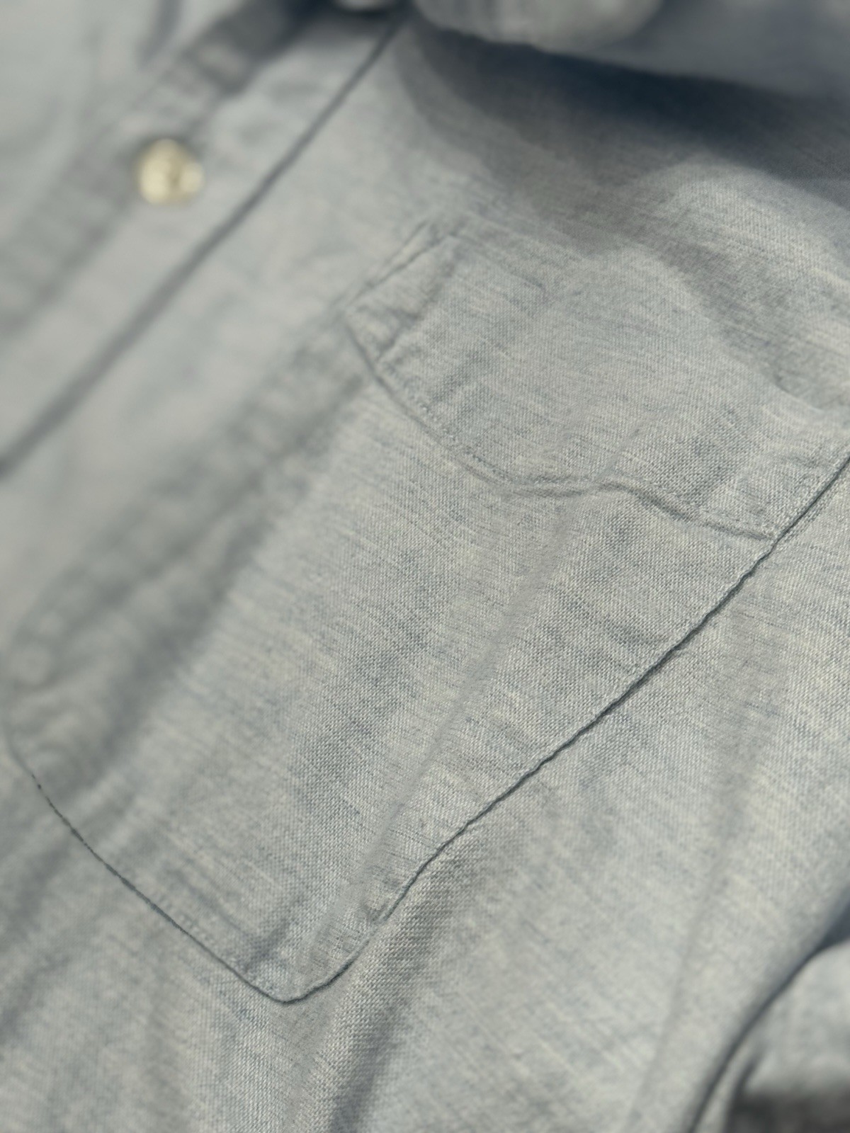 Faherty Light Blue Button Down Oxford Stretch  Lo… - image 7