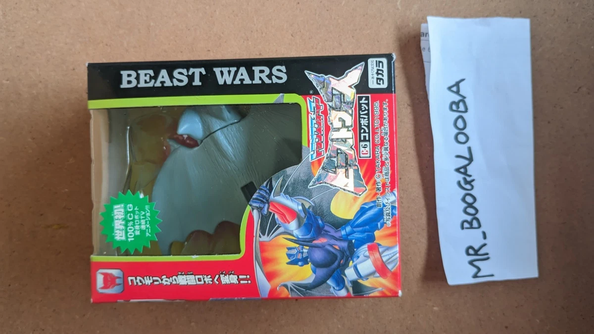 Takara Beast Wars C-6 Convobat + D-6 Megalligator 1997 sin precio base raro Optimus Primal