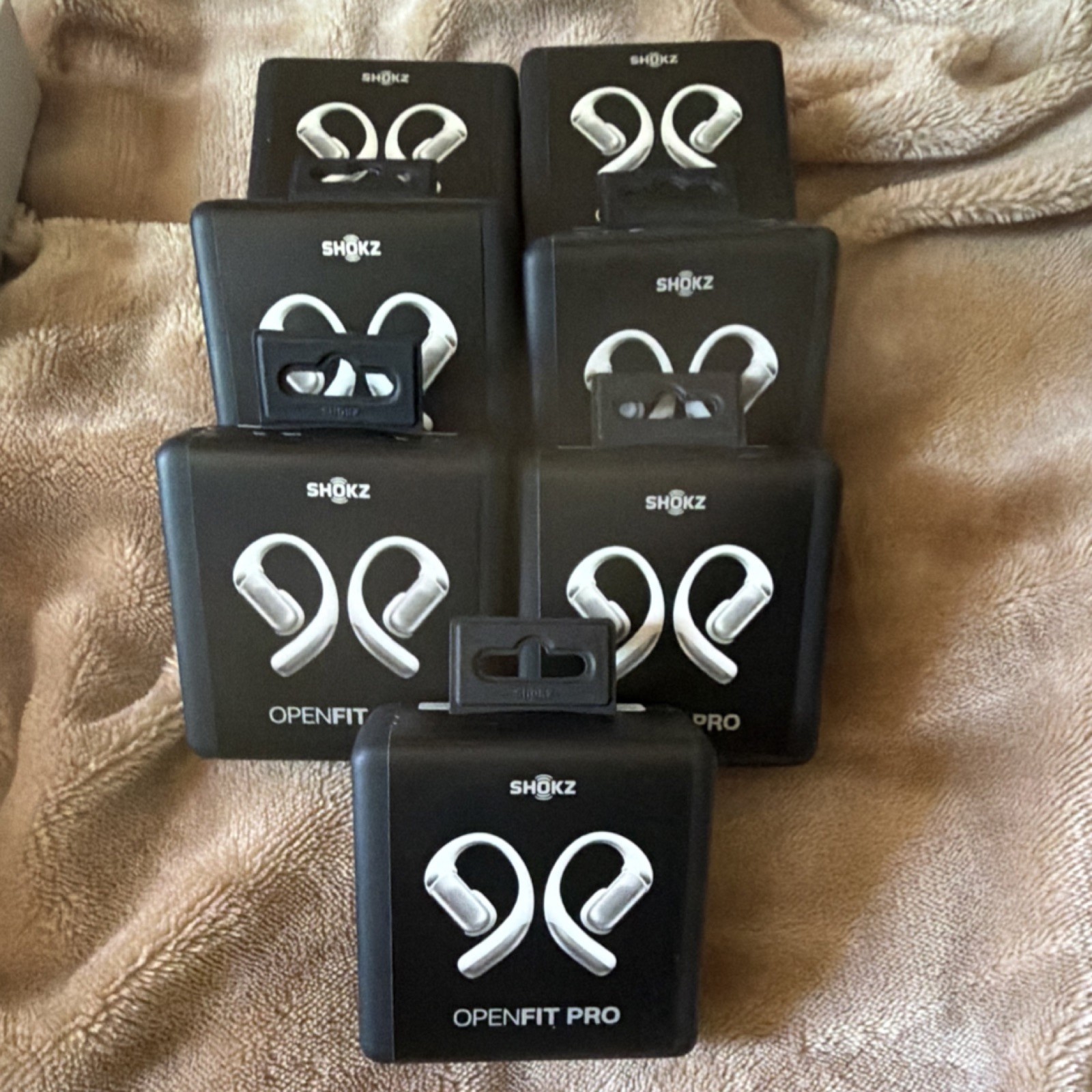Shokz OpenFit Pro Open-Ear True Wireless Bluetooth Earbuds White, Noise Cancell…