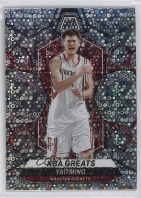 2023-24 Panini Mosaic NBA Greats Fast Break Silver Prizm Yao Ming #294 HOF 0wc9