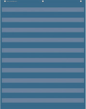 Slate Blue 10 Pocket Chart 34" X 44"  TCR20104 